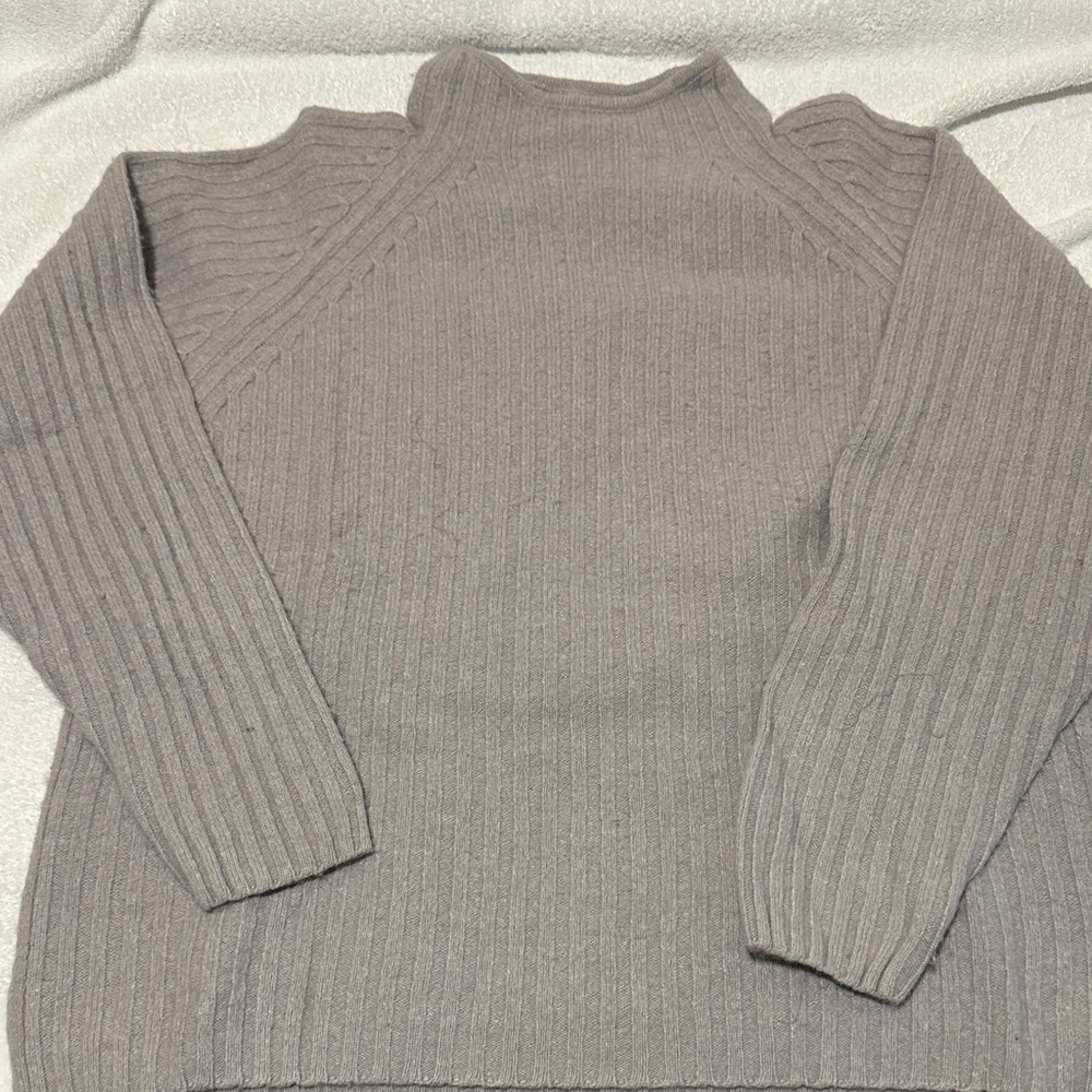 Classic Gray Turtleneck Sweater for Men